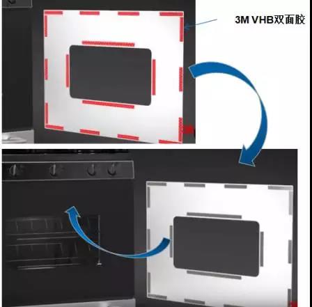 3M胶带VHB系列双面胶烤箱面板粘接